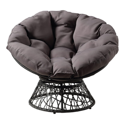 OSP Swivel Papasan Chair White