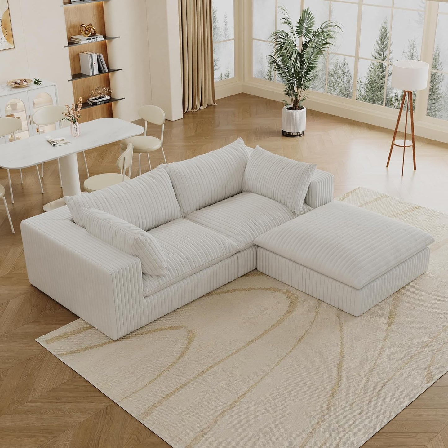 118" Modular Sofa – Black