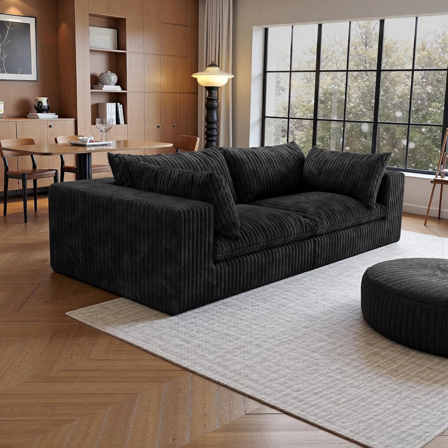 118" Modular Sofa – Black