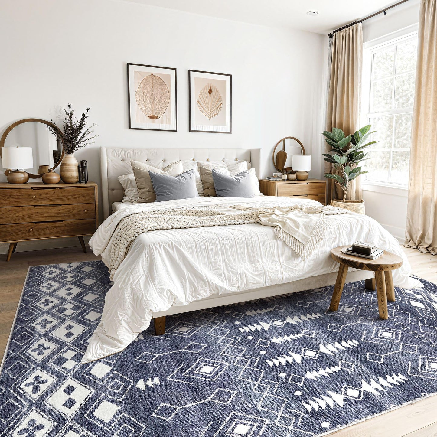 Tortania 9x12 Rug – Boho Cream Brown