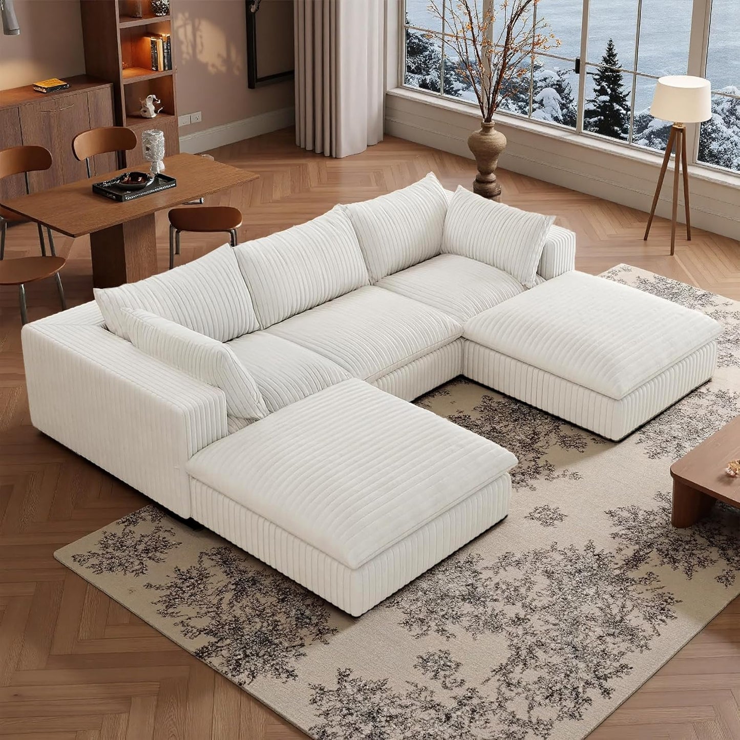 118" Modular Sofa – Black