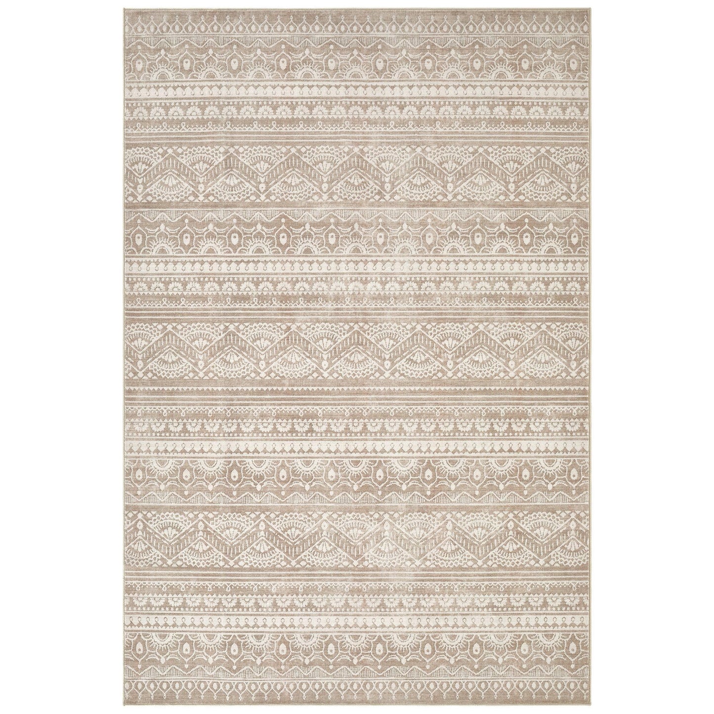 Tortania 9x12 Rug – Boho Cream Brown