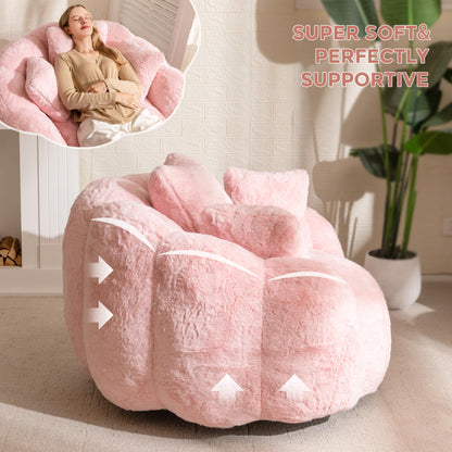 MAXYOYO Floral Bean Bag Chair – Beige