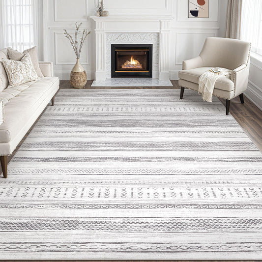 Tortania 9x12 Rug – Boho Cream Brown