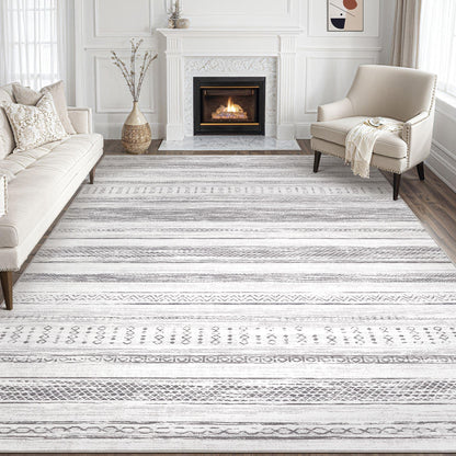 Tortania 9x12 Rug – Boho Cream Brown
