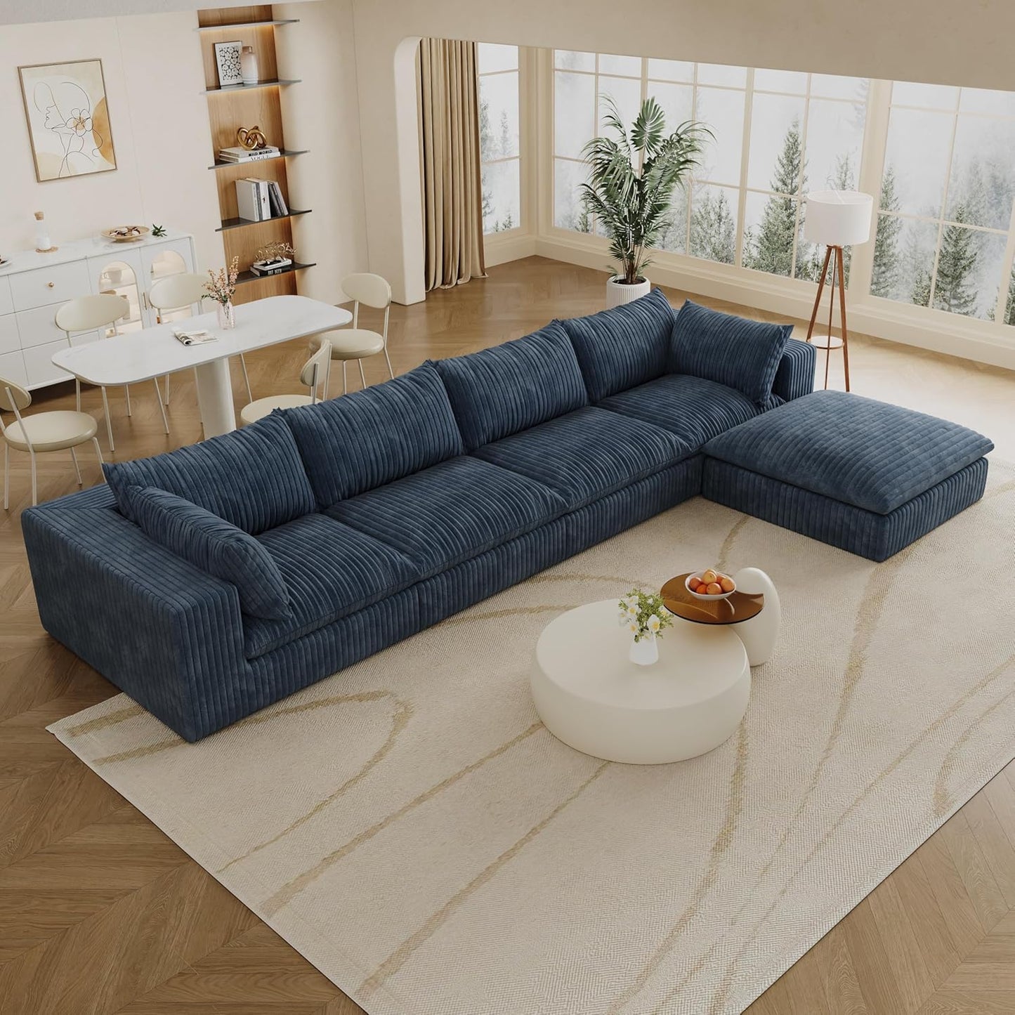 118" Modular Sofa – Black