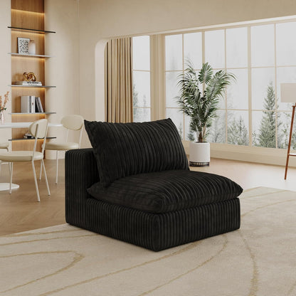 118" Modular Sofa – Black