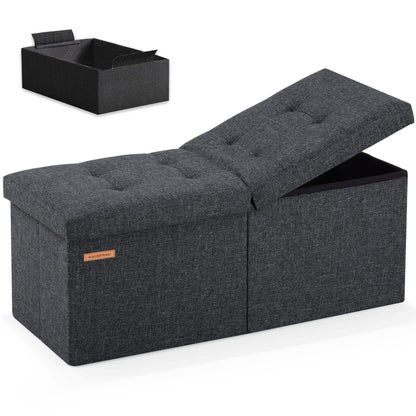 HAUSFRAU 31.5" Storage Ottoman Bench