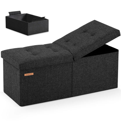 HAUSFRAU 31.5" Storage Ottoman Bench