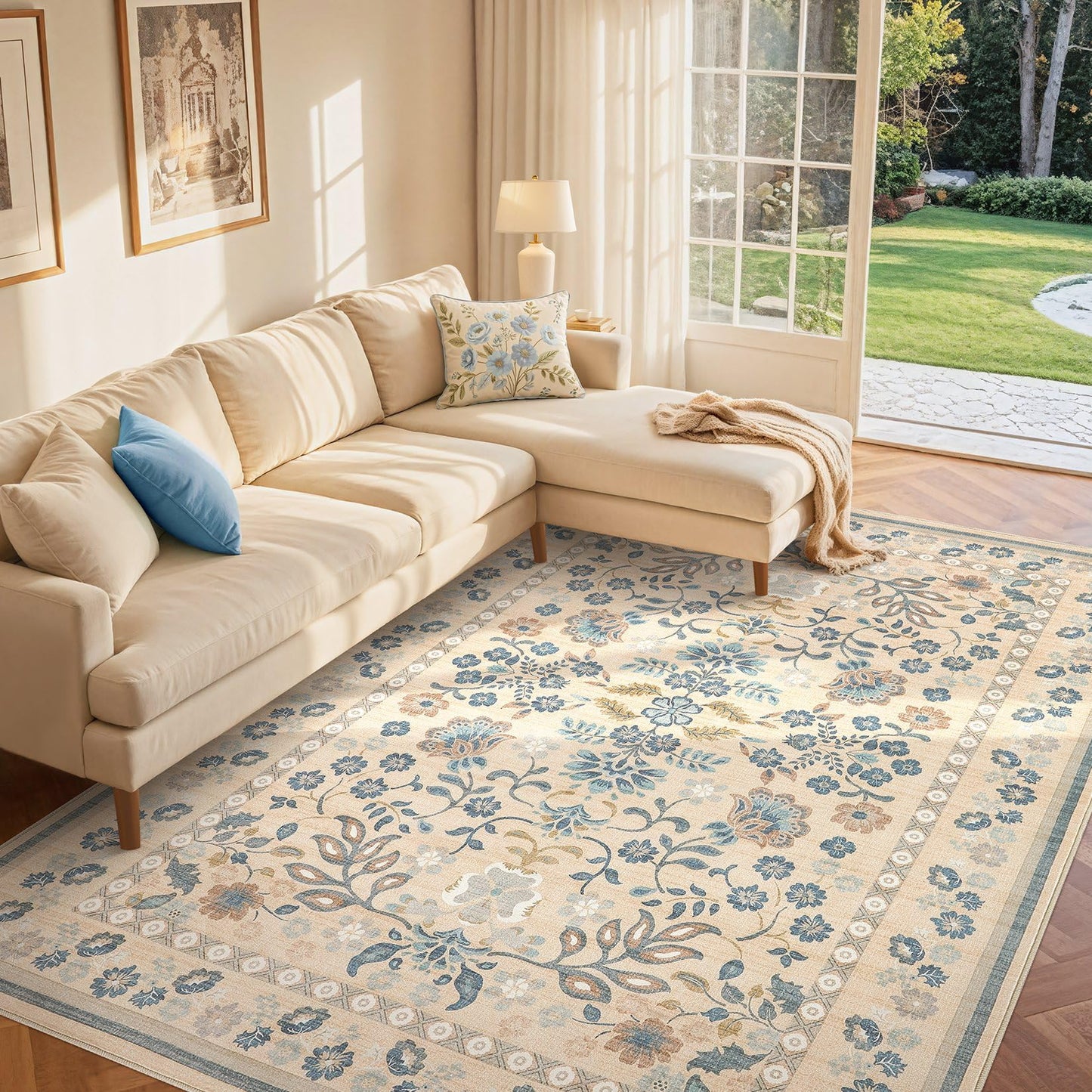 10x14 Blue Grey Rug