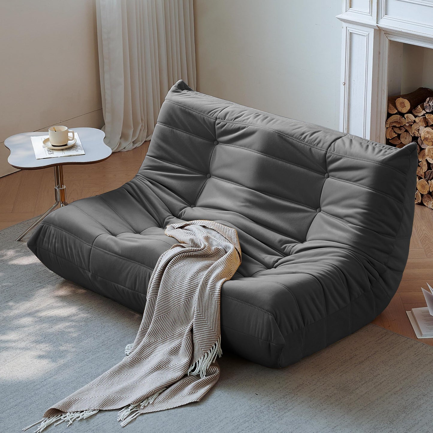 Dark Gray Bean Bag Chair