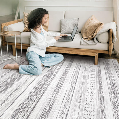 Tortania 9x12 Rug – Boho Cream Brown