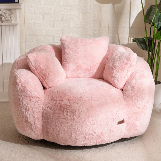 MAXYOYO Floral Bean Bag Chair – Beige