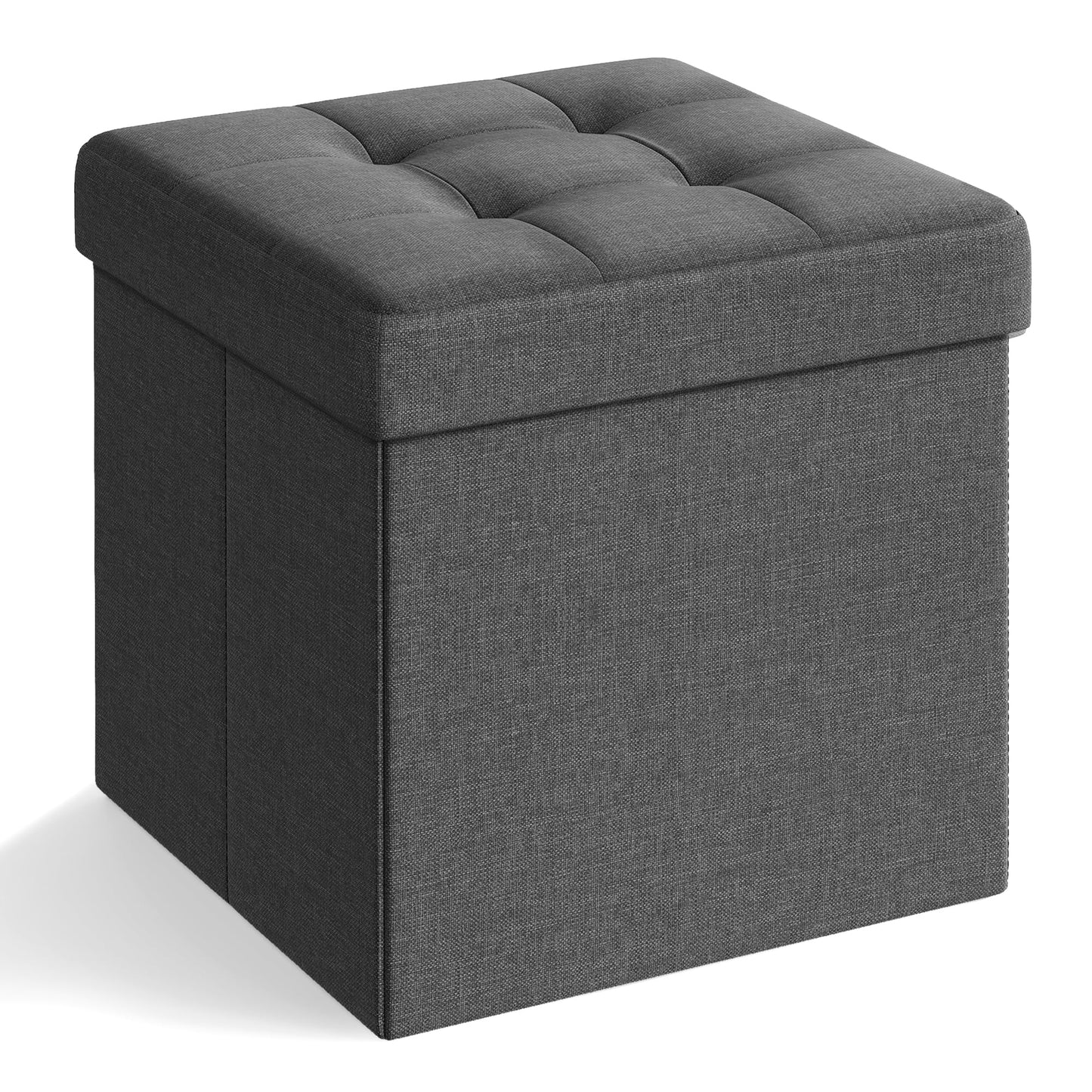 SONGMICS MAZIE 43" Folding Storage Ottoman Bench