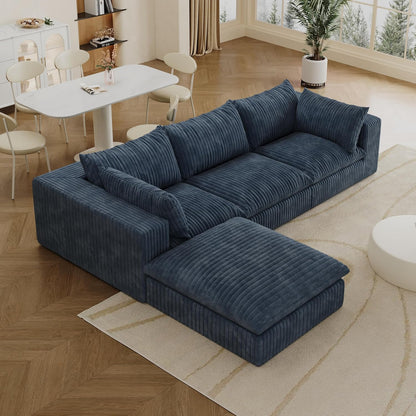 118" Modular Sofa – Black