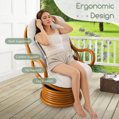HIGOGOGO Papasan Cushion Grey