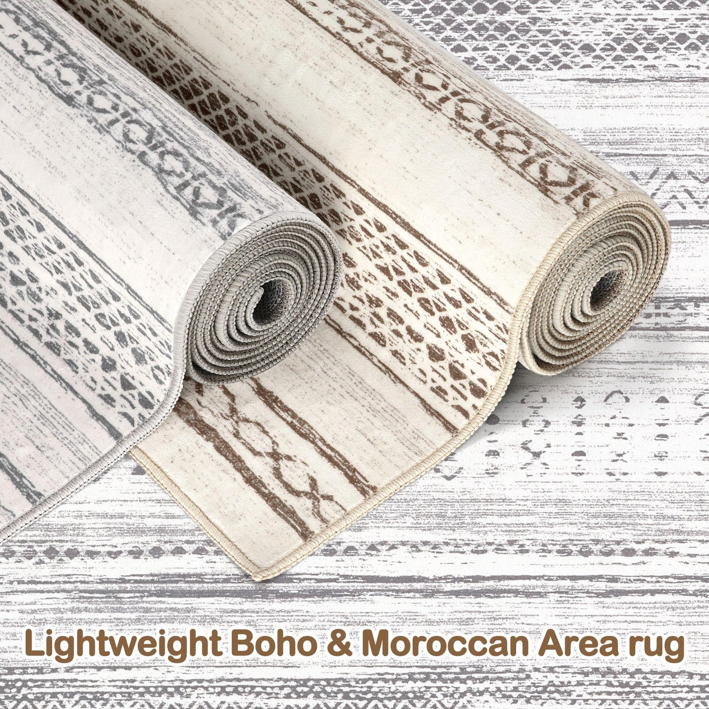 Tortania 9x12 Rug – Boho Cream Brown
