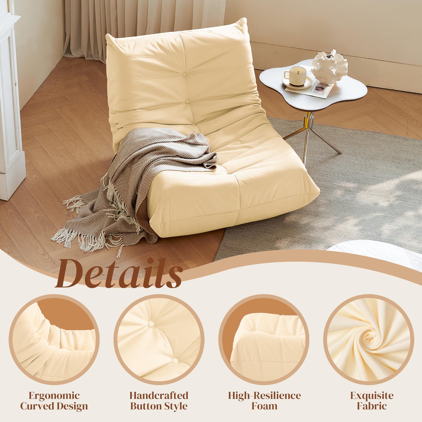 Dark Gray Bean Bag Chair