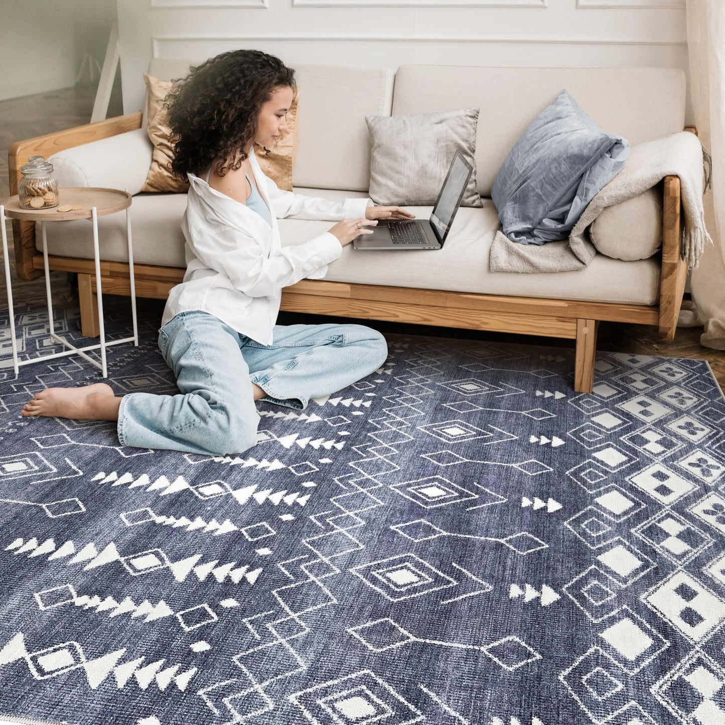 Tortania 9x12 Rug – Boho Cream Brown